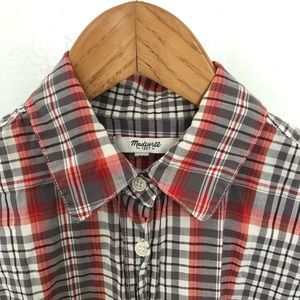 Madewell plaid boyfriend shirt.